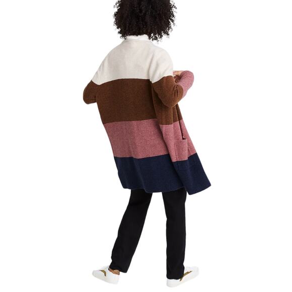 Madewell Kent Striped Colorblock Cardigan in Coziest Yarn Size XS - Picture 3 of 9